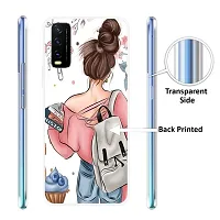 Mobile Back Cover Case Compatible Printed Back Cover For Vivo Y20 Y20i Purple-thumb1