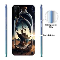 Mobile Back Cover Case Compatible Printed Back Cover For Vivo Y20 Y20i Grey-thumb1