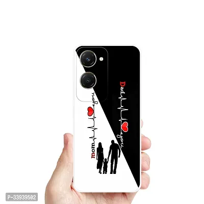 Stylish Back Cover For vivo Y28e 5G, V2407 Mom And Dad Love Printed Back Cover-thumb4