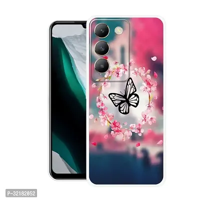 Mobile Back Cover Case Compatible Printed Back Cover For Vivo Y200e Multicoloured