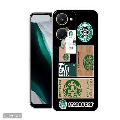 Stylish Back Cover For vivo Y28e 5G, V2407 Starbucks Coffee Printed Back Cover-thumb0