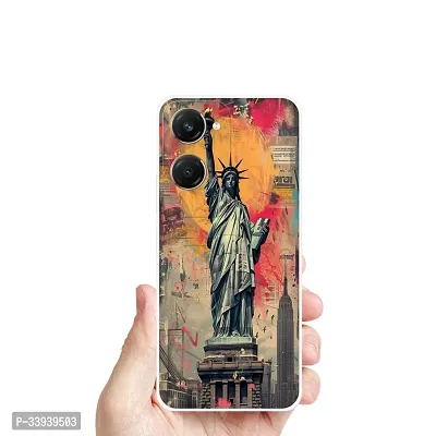 Stylish Back Cover For vivo Y28e 5G, V2407 Statue of Liberty Printed Back Cover-thumb4