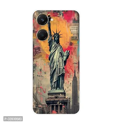 Stylish Back Cover For vivo Y28e 5G, V2407 Statue of Liberty Printed Back Cover-thumb5