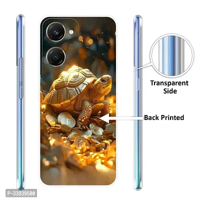 Stylish Back Cover For vivo Y28e 5G, V2407 Turtle Printed Back Cover-thumb3