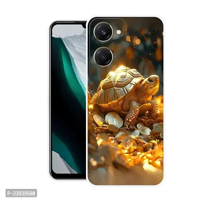 Stylish Back Cover For vivo Y28e 5G, V2407 Turtle Printed Back Cover