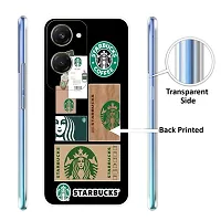 Stylish Back Cover For vivo Y28e 5G, V2407 Starbucks Coffee Printed Back Cover-thumb2