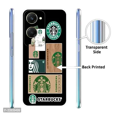 Stylish Back Cover For vivo Y28e 5G, V2407 Starbucks Coffee Printed Back Cover-thumb3