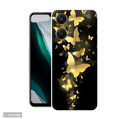 Stylish Back Cover For vivo Y28e 5G, V2407 Butterfly Printed Back Cover