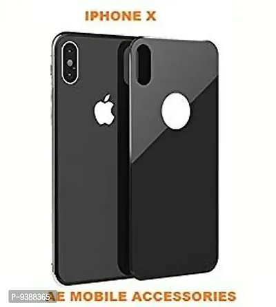 EZIP Apple iPhone X Back Screen Protector (5D Glass),Curved Edge 5D Full Back Tempered Glass Edge Premium Series Real Tempered Glass Back Protector for Apple iPhone X (Black)-thumb0