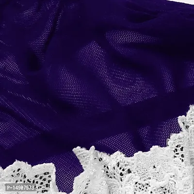 Ceniz Women Babydoll Lingerie Set for Honeymoon for Woman Thongs | Sexy Night Dress Above Knee Baby Doll Night Dress | Transparent Hot Free Size. (Free Size, Purple)-thumb5