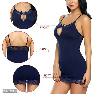 This Womens Babydoll Is Made Of Soft Fabric, and Very Comfortable To Wear Perfect For  Occasion: nightwear, sleepwear, perfect for Special Night, like Valentines Day, Wedding night, Honeymoon Gifts,-thumb4
