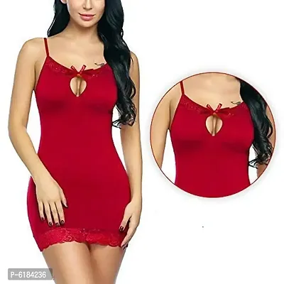 This Womens Babydoll Is Made Of Soft Fabric, and Very Comfortable To Wear Perfect For  Occasion: nightwear, sleepwear, perfect for Special Night, like Valentines Day, Wedding night, Honeymoon Gifts,-thumb0