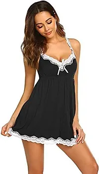 LPL Womens Babydoll Lingerie Set Above Knee Baby Doll Night Dress |-thumb2