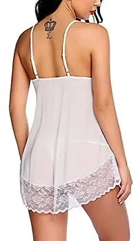 Women  Lace Babydoll Lingerie Sexy Mini Chemise Mesh Wedding Nightie Bridal Nightdress .-thumb1