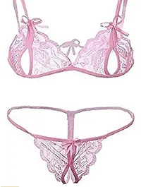 Combo Pack ! Women Mini Babydoll Lingerie and Bra Panty Lingerie Set .( Pack Of 2 )-thumb3