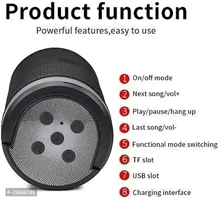 Wireless Portable Speakers kt 125 with Mobile Holder with USB Memory Card Speaker-thumb2