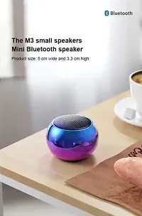 M3 Portable Bluetooth Mini Speaker Dynamic Metal Sound 5W Speaker Multicoloured Speaker Mount-thumb3