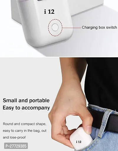 i12 earbuds TWS in White Colour-thumb2