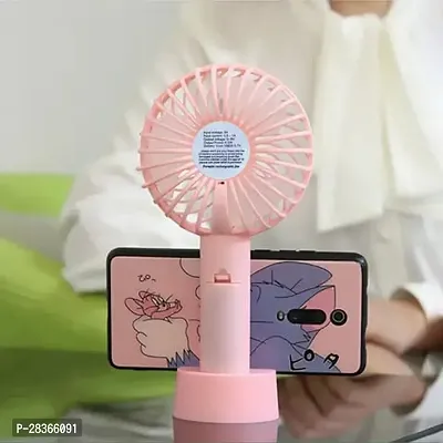Mini Portable USB Hand Fan Built-in Rechargeable Battery Operated Summer Cooling Fan  - Assorted Color-thumb3