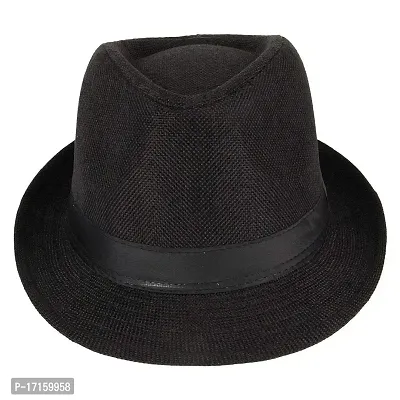 NGSTORE Men's Black Fedora Hat Cap 1-thumb0