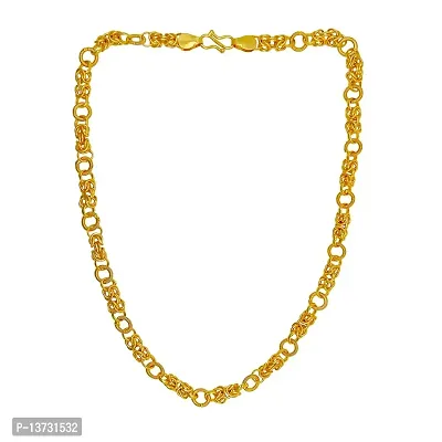 Saizen Designer Fancy Indian tradition Polished Gold Plated Brass Chain Gold Chain for Men