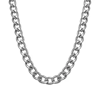 Saizen Silver  Stainless Steel Chain Necklace for Men (Silver)-thumb3