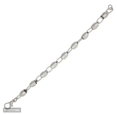 Saizen BR732 Silver Sleek Bracelet for Men/Boys/Husband  Unisex-thumb3