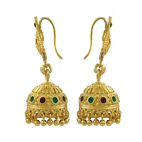 Women's Golden Alloy Earrings-thumb1