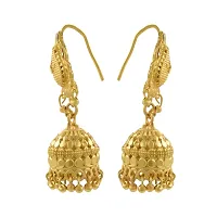 Women's Golden Alloy Earrings-thumb1