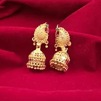 Women's Golden Alloy Earrings-thumb3