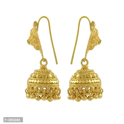 Women's Golden Alloy Earrings-thumb2