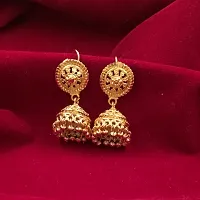 Women's Golden Alloy Earrings-thumb3