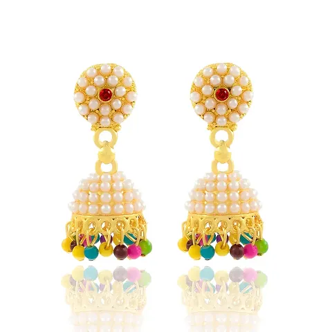 Trendy Designer Alloy Jhumka Earrings