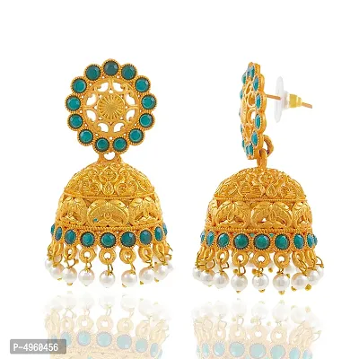 Gold Plated Kundan Design Bahubali Earring Earring-thumb3