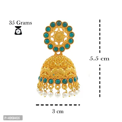 Gold Plated Kundan Design Bahubali Earring Earring-thumb4