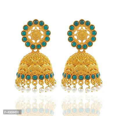Gold Plated Kundan Design Bahubali Earring Earring-thumb2