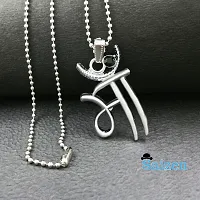 Silver Stainless Steel Maa Pendant-thumb1