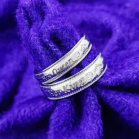 Her King And His Queen Crown Adjustable 925 Sterling Silver Plated Crystal Proposal Stainless Steel Cubic Zirconia Sterling Silver Plated Ring Set-thumb2