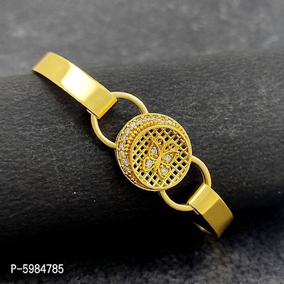 Latest Stylish Gold Plated Brass Bracelet For Women