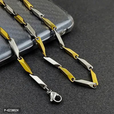 Stylish Stainless Steel Multicoloured Chain For Men