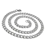 Stylish Stainless Steel Silver Chain For Men-thumb3