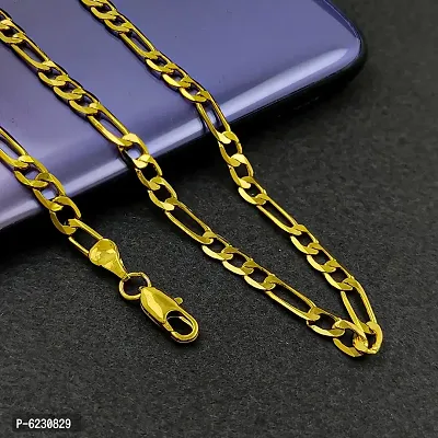 Stylish Stainless Steel Golden Chain For Men-thumb0