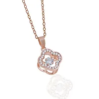 AD stone locket necklace and Rose Gold Pendant with chain-thumb1