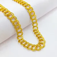 Alluring Brass Polished Gold Plated Chain For Men-thumb2
