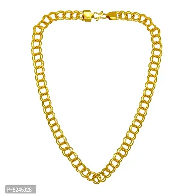 Alluring Brass Polished Gold Plated Chain For Men-thumb5