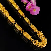 Alluring Brass Polished Gold Plated Chain For Men-thumb2