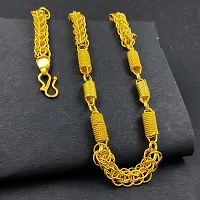 Alluring Brass Polished Gold Plated Chain For Men-thumb1