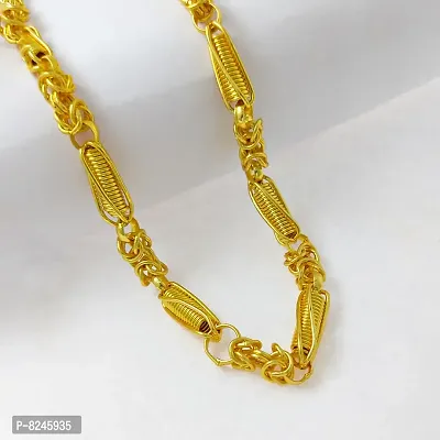 Alluring Brass Polished Gold Plated Chain For Men-thumb4