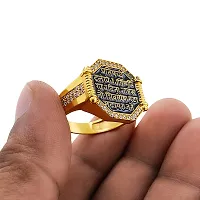 Stylish Stainless Steel Golden Rings For Boys And Mens-thumb1