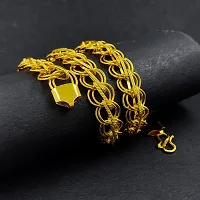 Saizen Designer Fancy Indian Polished Gold Plated Brass Chain Gold Chain for Men and boys-thumb4